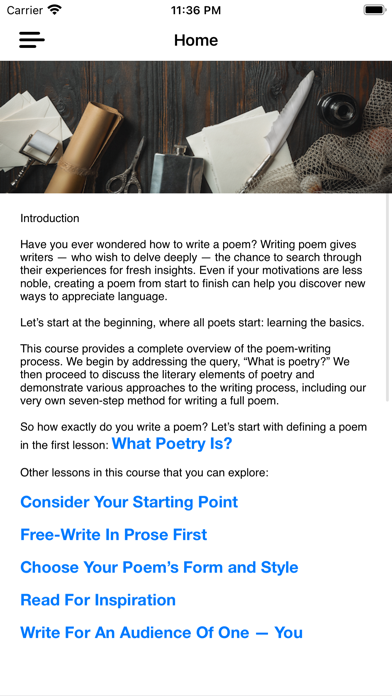 Poetry - Poem Writing Guide Screenshot