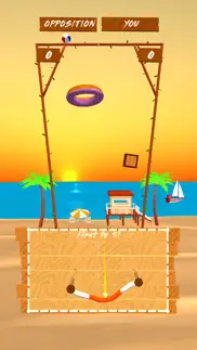 bouncy beach - hoop game iphone screenshot 2