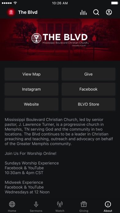 Mississippi Boulevard Church Screenshot