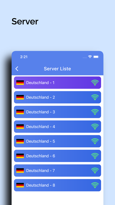VPN Deutschland Screenshot