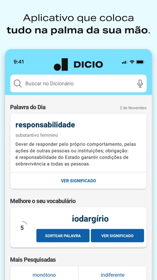 #1. Dicionário de Português Dicio (iOS) 由: 7 Graus