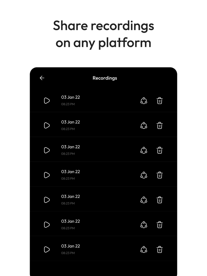 Just Press to Record