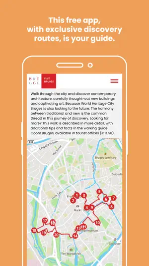 Visit Bruges route app screenshot 2
