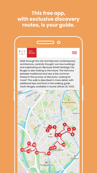 Visit Bruges route app Screenshot