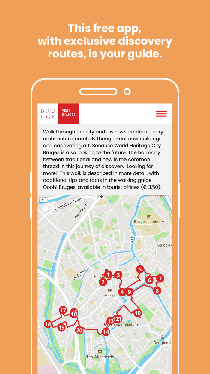 Visit Bruges route app