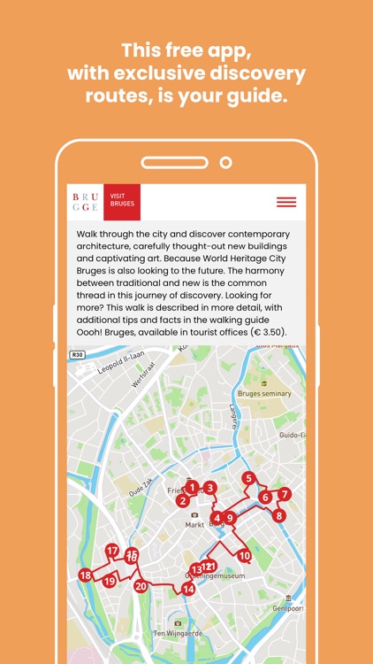Visit Bruges route app