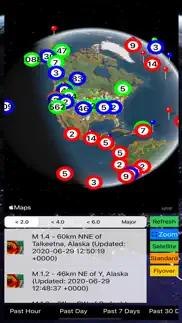 instant usgs earthquake pro iphone screenshot 1