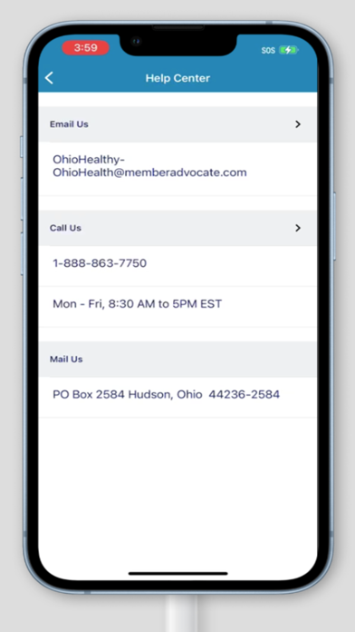 OhioHealthy App Screenshot