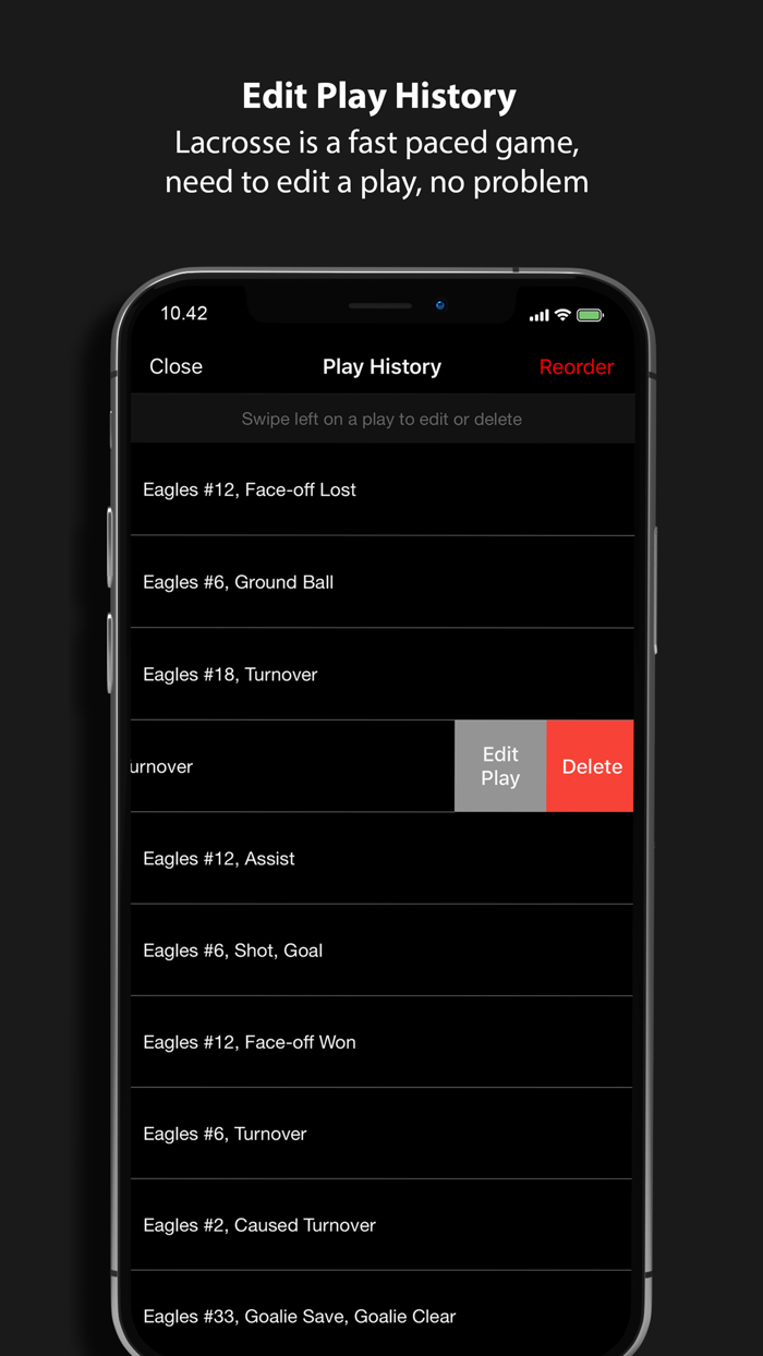 LaxTrak - Lacrosse Game Stats