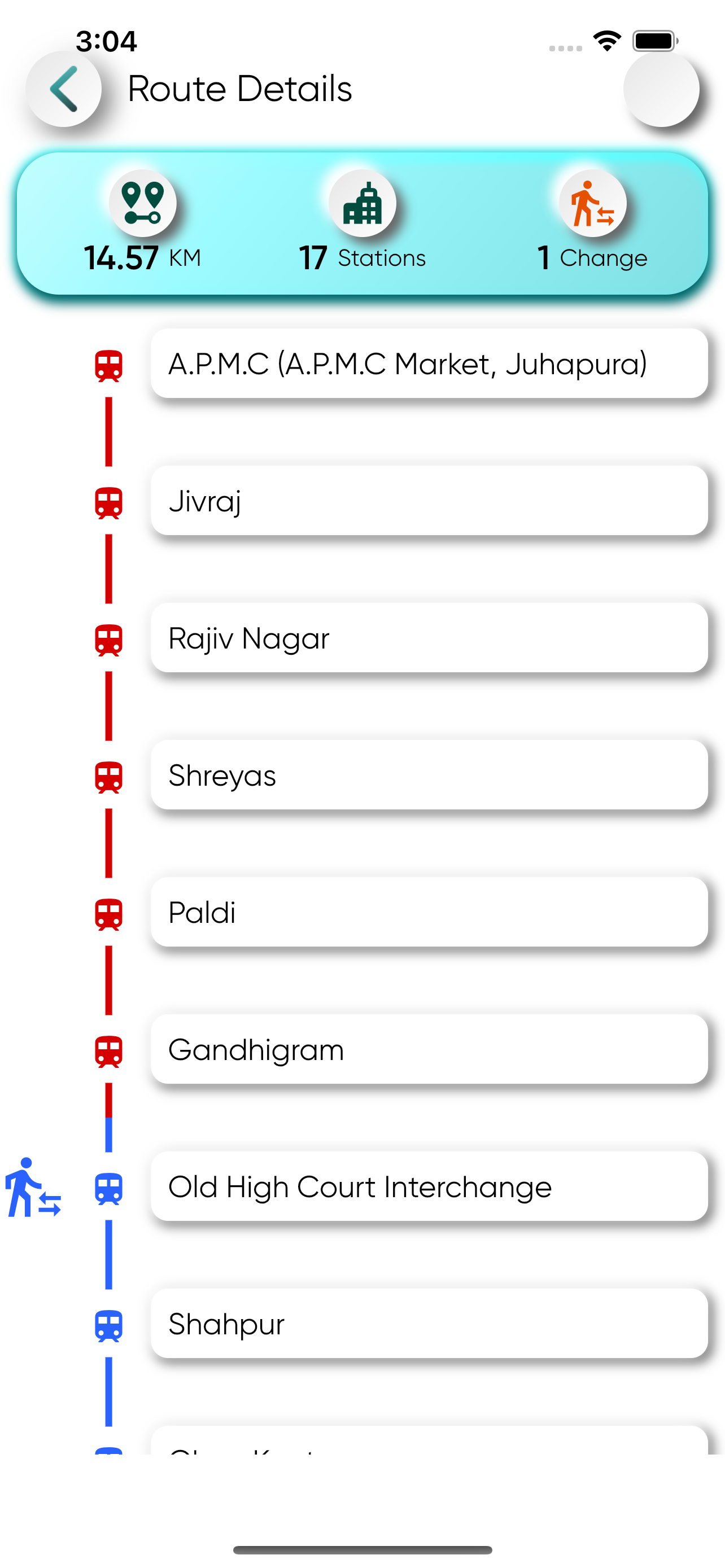 Ahmedabad Metro & BRTS Bus App