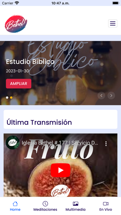 Ministerio Bethel Screenshot