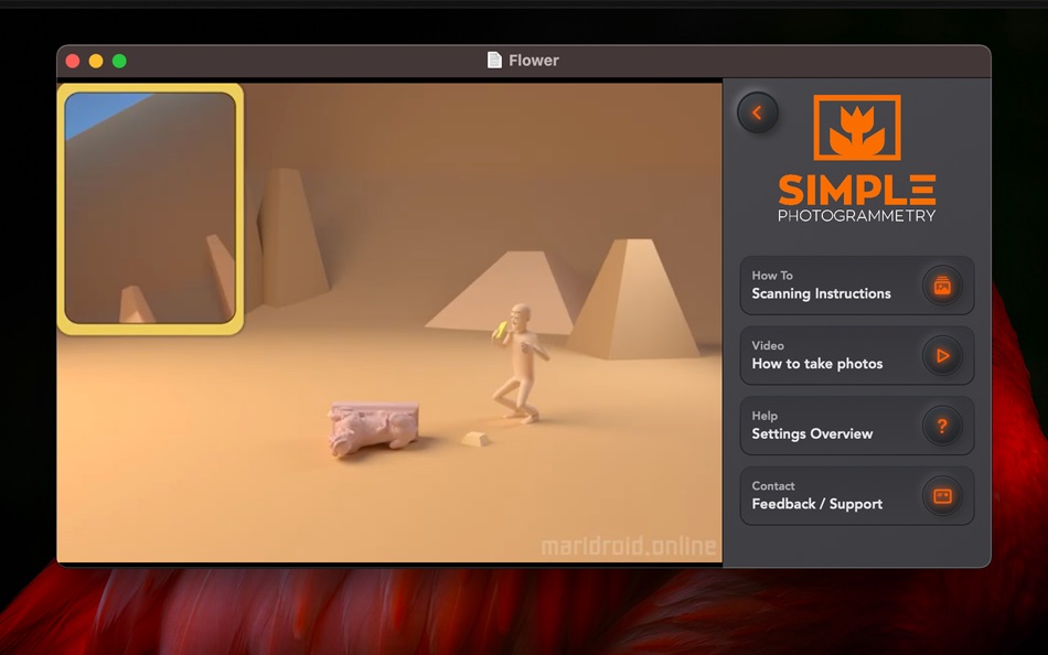 #5. Simple Photogrammetry (macOS) Podle: Joseph Crotchett