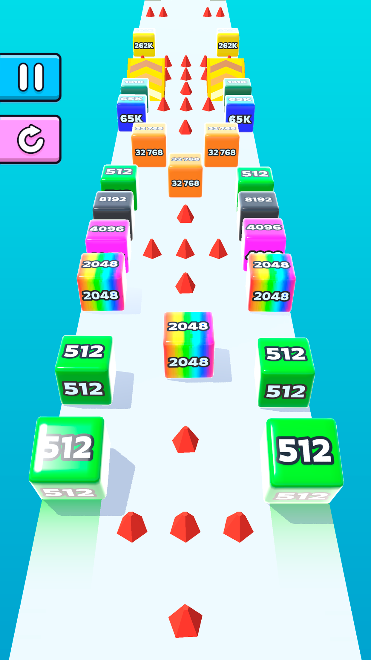 Jelly Run 2048 Cube Runner screenshot 1