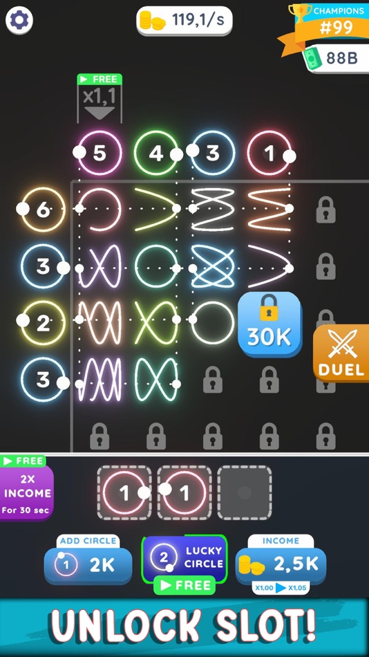 #3. Lissajous Clicker (iOS) 由: Hyperlab Games
