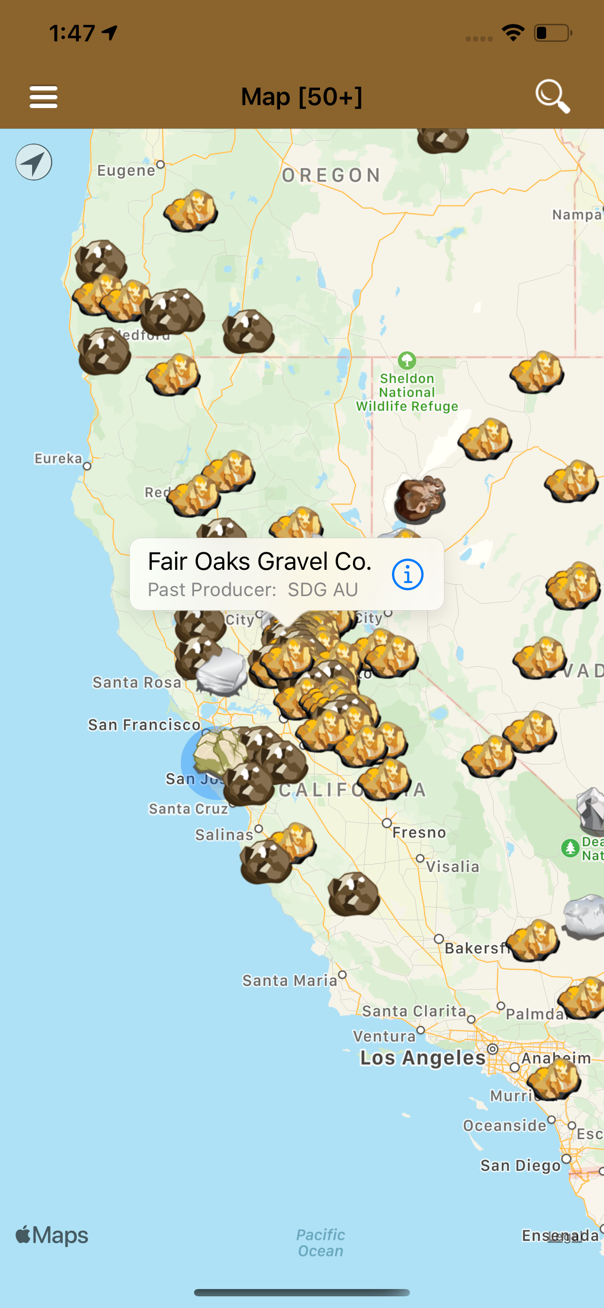 Digger's Map: Find Minerals