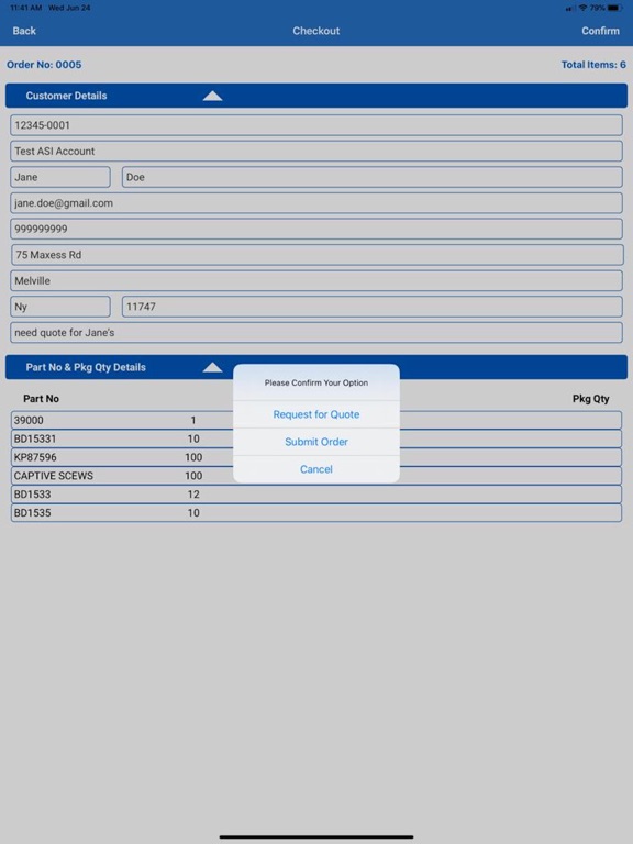 ControlPoint ASI iPad screenshot 4 - Shopping app