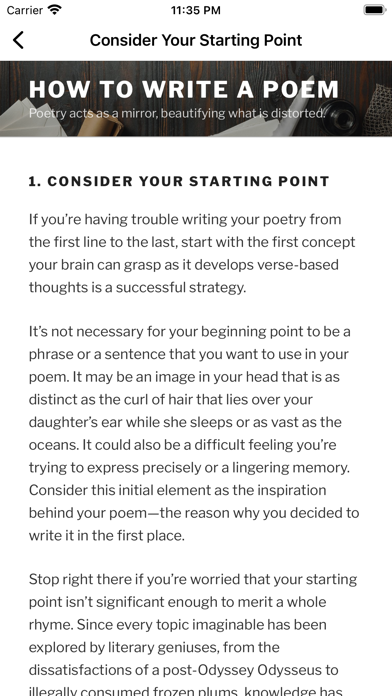 Poetry - Poem Writing Guide Screenshot