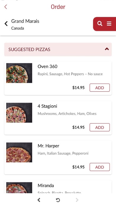 Oven 360 Canada Screenshot