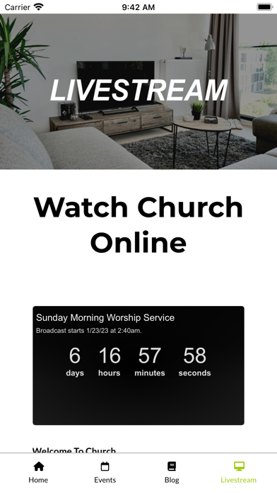 Living Proof Church App Screenshot