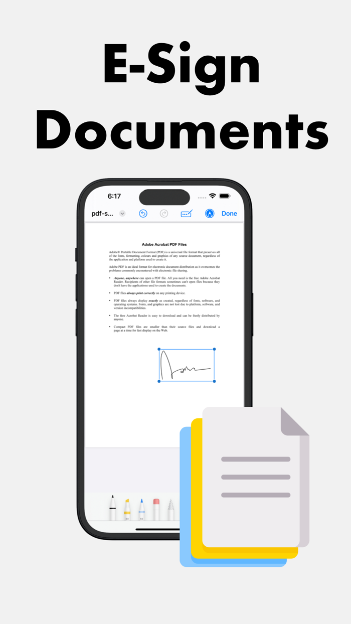 Sign documents e signature app
