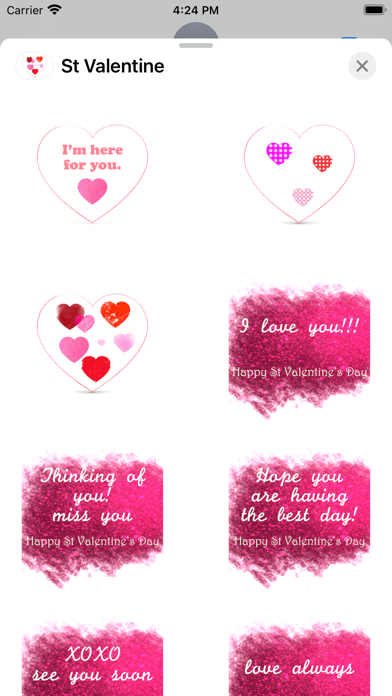 St Valentine stickers Screenshot