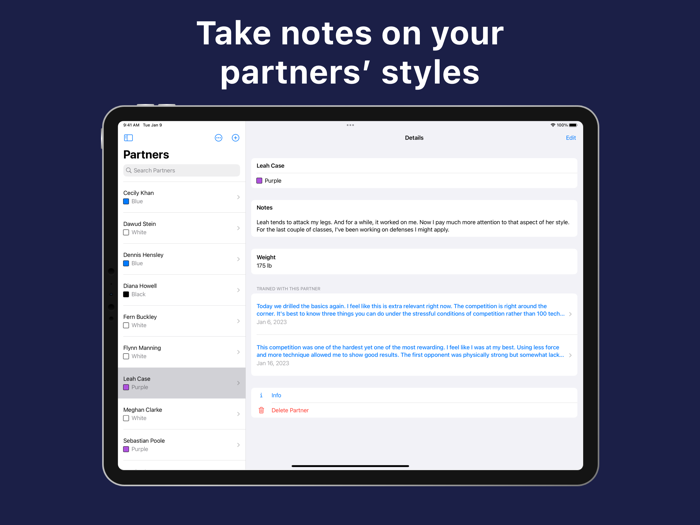 Martial Arts Training Journal