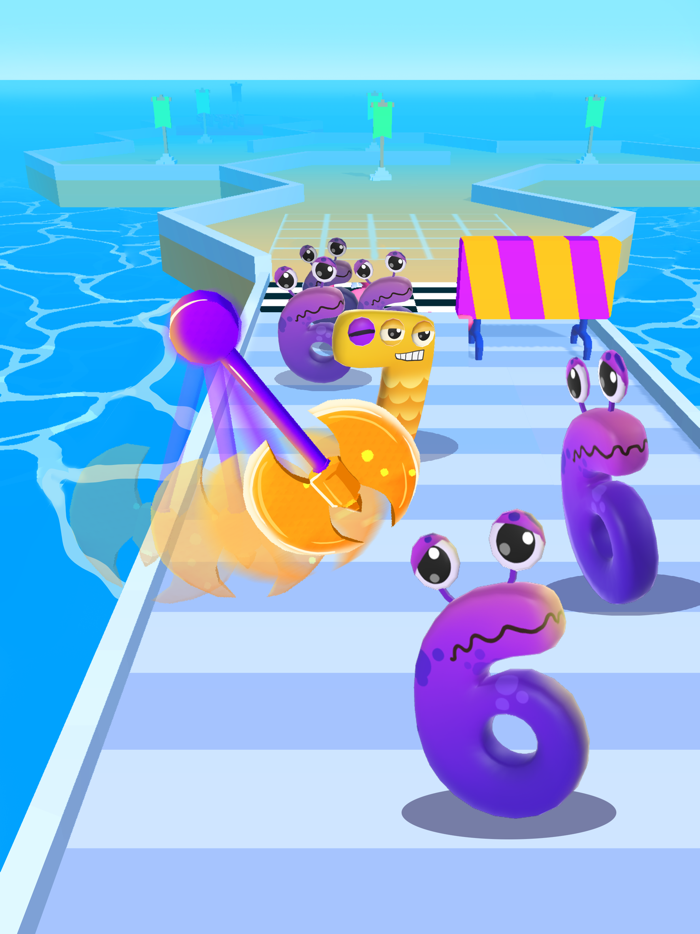 Number Run Merge 3D Math