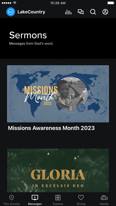 Lake Country Baptist Church Screenshot