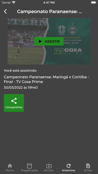 TV Coxa Prime Screenshot