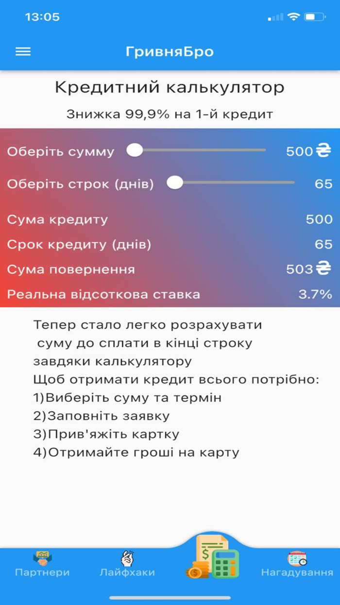 ГривняБро кредит онлайн