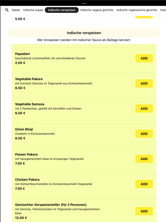 Indisch Curry Palast