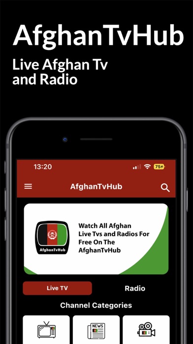 AfghanTvHub | Live Tv & Radio screenshot n.1