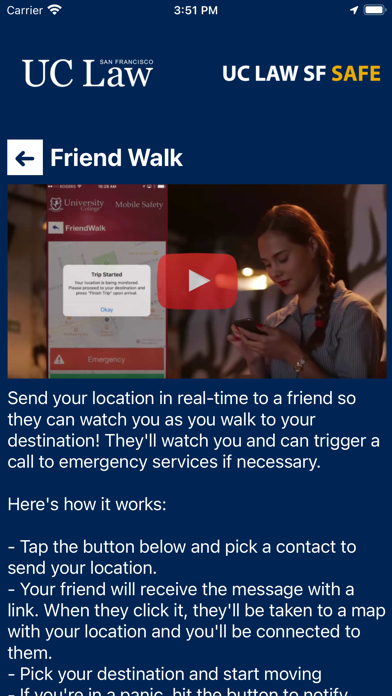 UC Law SF Safe Screenshot
