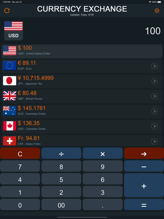 Screenshot #1 for Currency Exchange