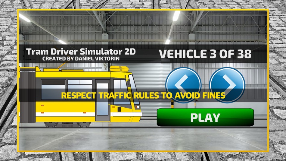#4. Tram Driver Simulator 2D (iOS) Ved: Daniel Viktorin