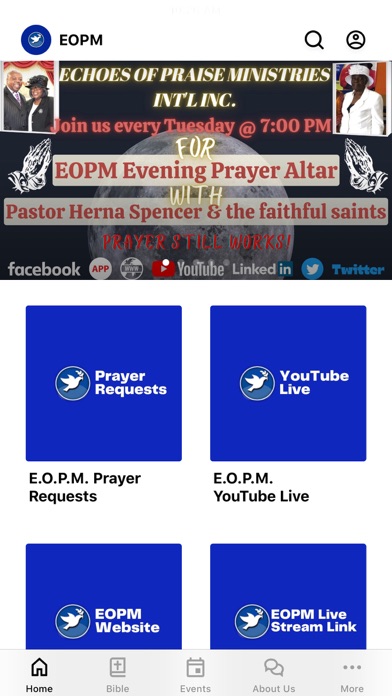 Echoes of Praise Ministries Screenshot