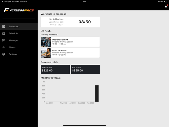 FitnessPros iPad screenshot 2 - Health & Fitness app