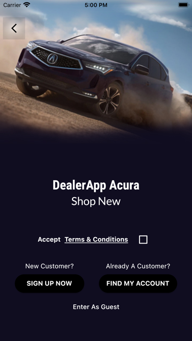 DealerApp Vantage Motors Screenshot