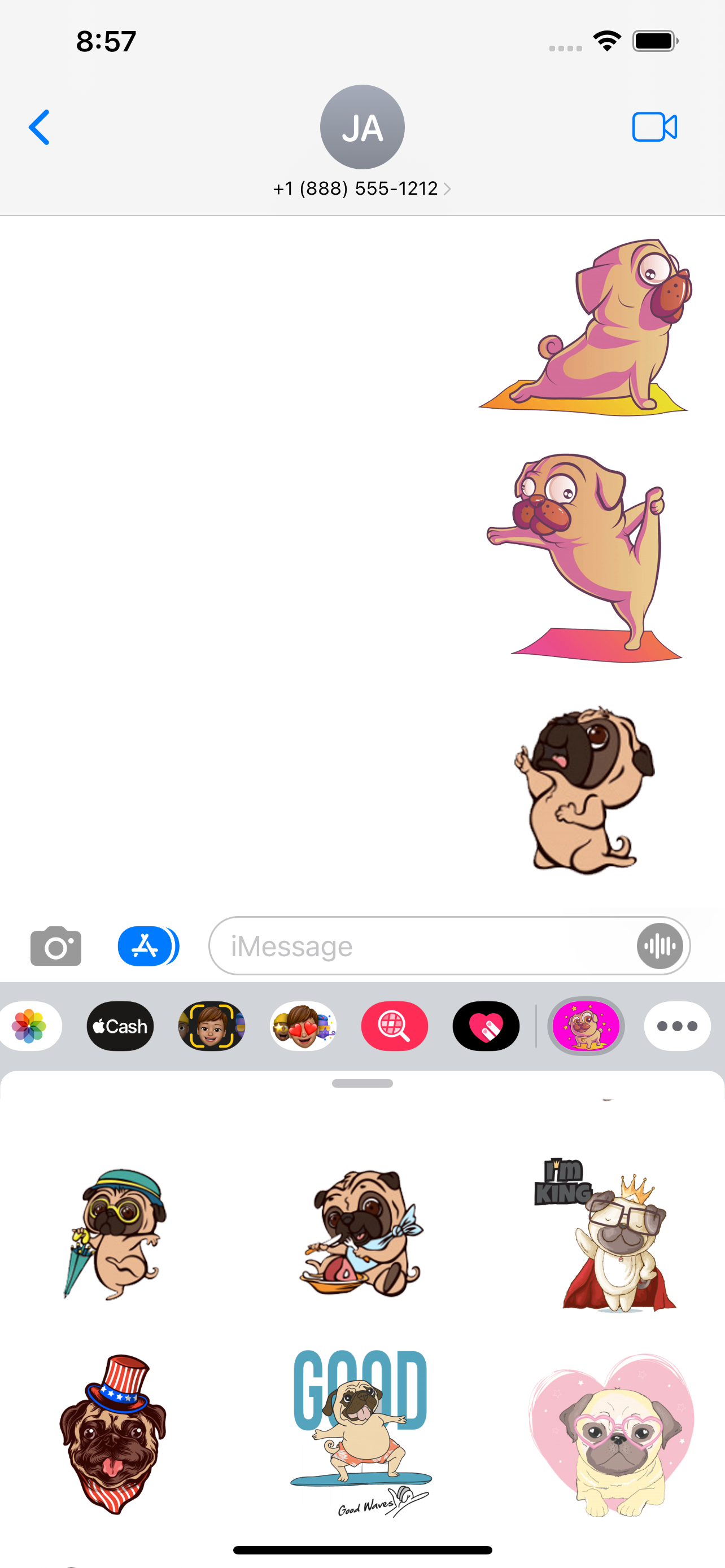 Pug Lovers Stickers