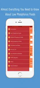 Low Phosphorus Foods screenshot #1 for iPhone