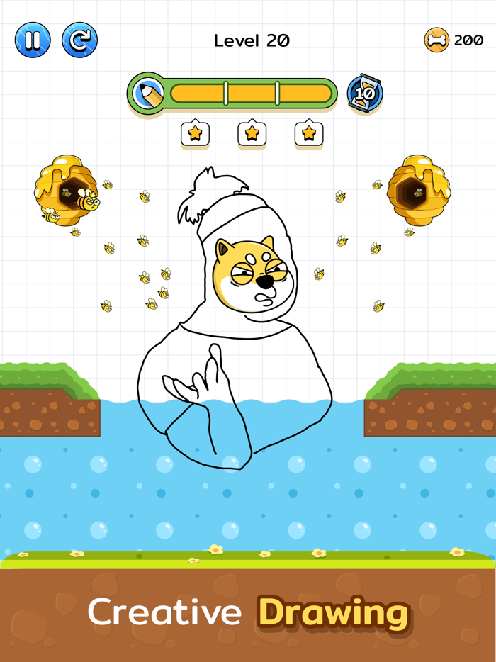 Save the Dog Draw Line DOP