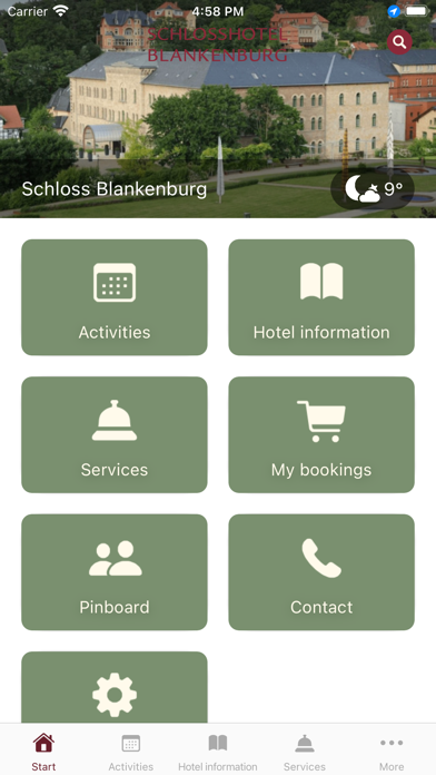 Schlosshotel Blankenburg Screenshot