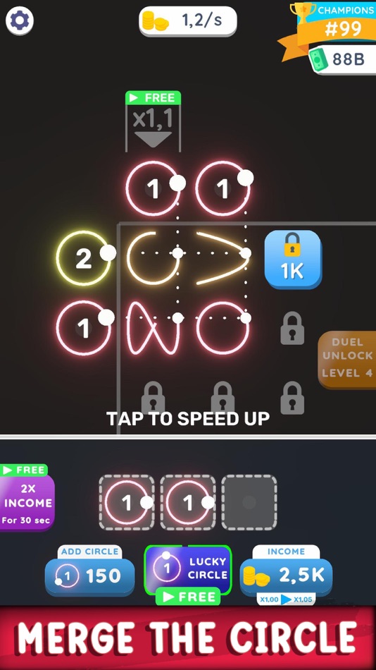 #2. Lissajous Clicker (iOS) 由: Hyperlab Games