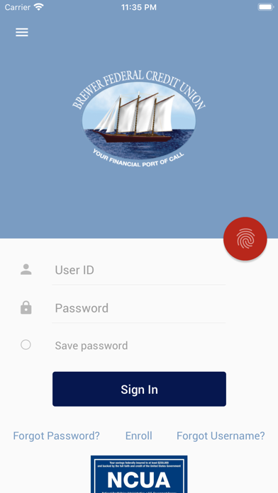 Brewer FCU Mobile Banking Screenshot