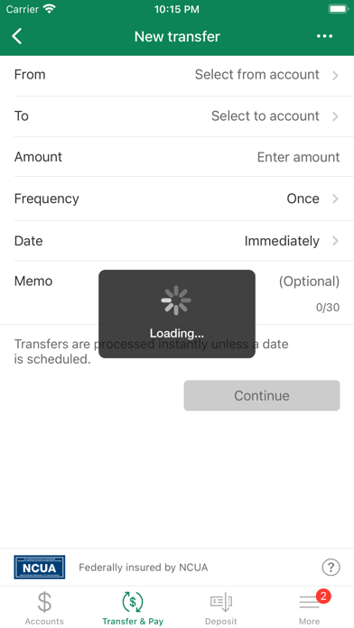 Liberty Savings FCU/Mobile App Screenshot