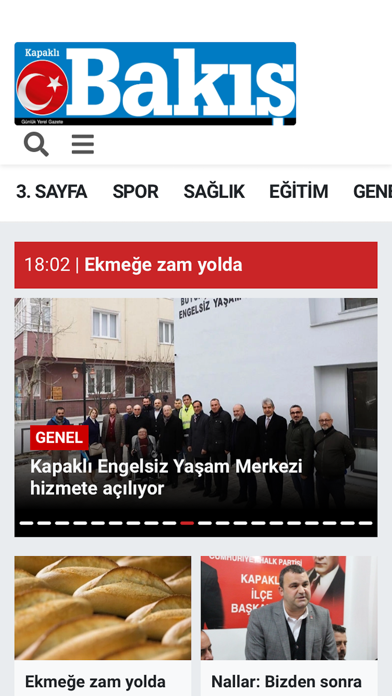 Kapaklı Bakış Gazetesi Screenshot