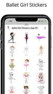cute ballet girl stickers iphone screenshot 2