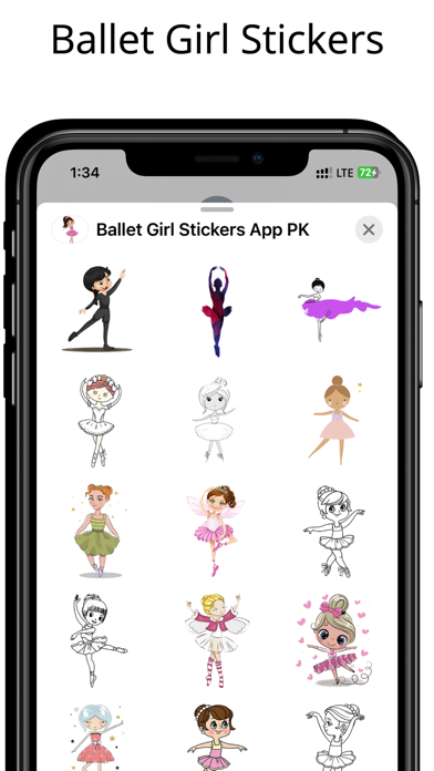 Screenshot #2 pour Cute Ballet Girl Stickers