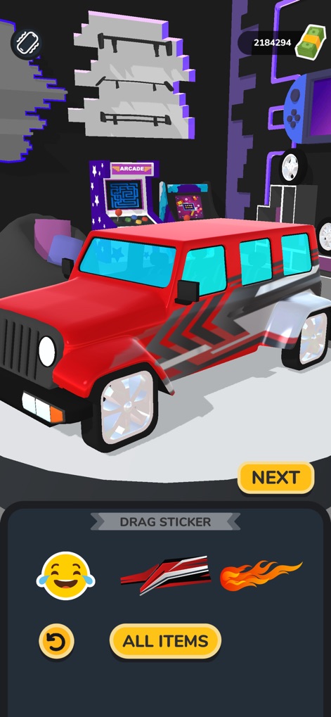 Car Master 3D - The app provides a dynamic decal application interface with a wide range of sticker options, allowing users to personalize vehicles and express creativity.