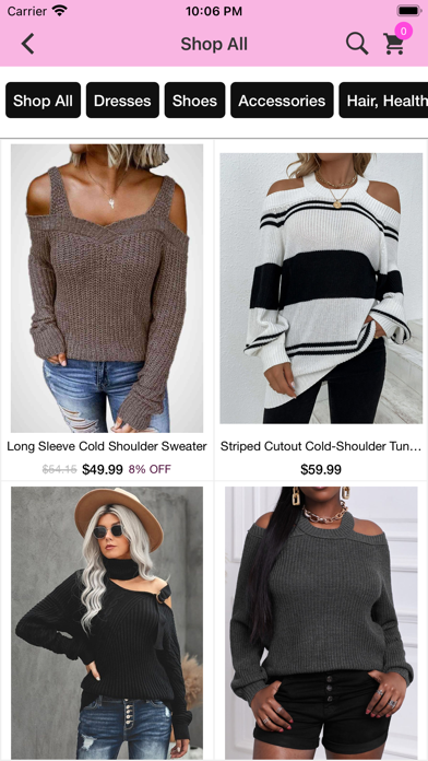 Chez Chicque Boutique Screenshot